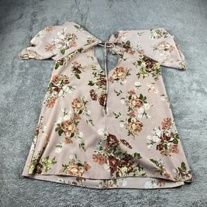 MOON KISS Floral Off Shoulder Blouse Womens Small Pink